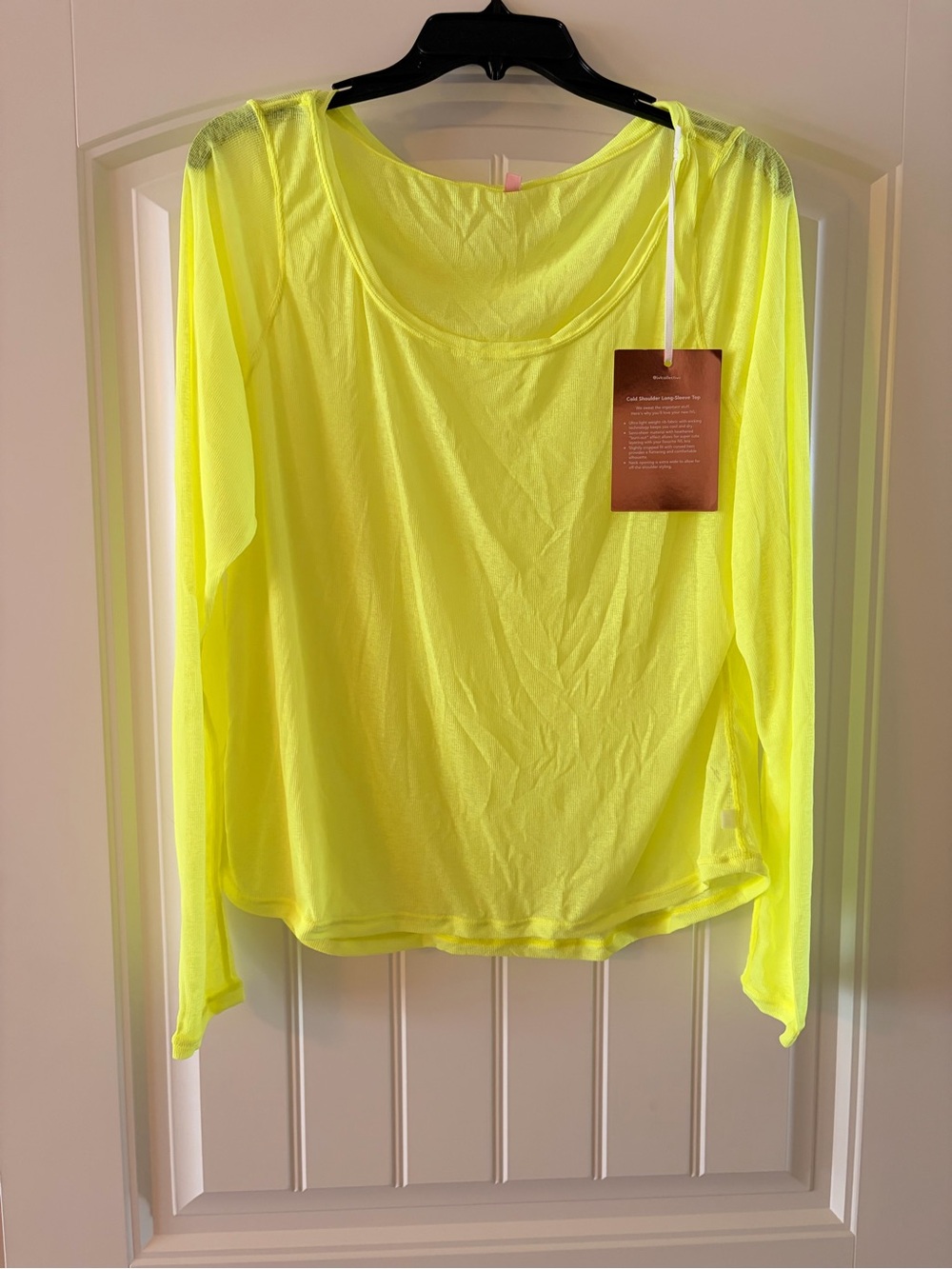 Women’s Long-Sleeve Lightweight Neon Yellow Tee